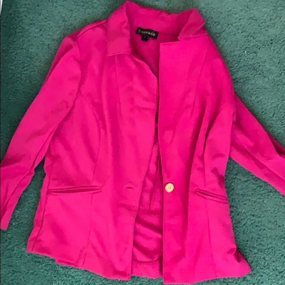 Pink suit jacket